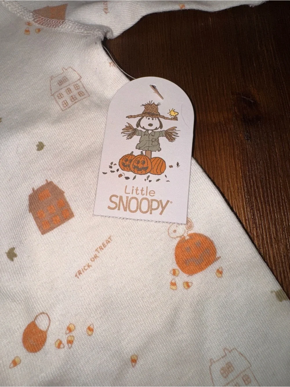 NWT - Little Snoopy Baby 0–3M Fall Halloween Footed Sleeper